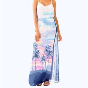 SOLD Lilly Pulitzer Deanna Maxi Dress Pink Sunset